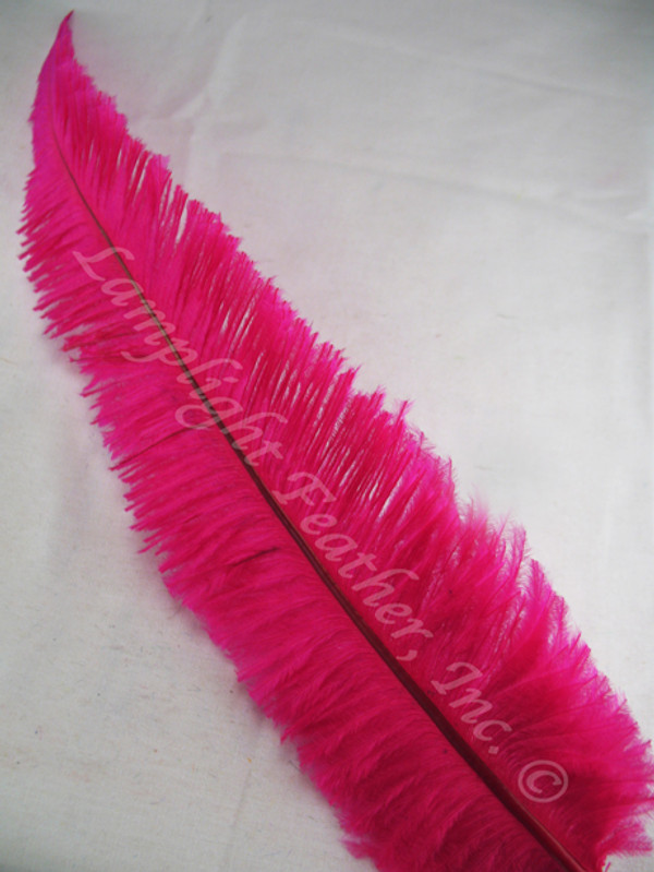 OSTRICH NANDU, LONG, Fuchsia 16-19 inch  per Each