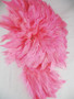 Rooster Feathers Schlappen, 3-5 inch, dyed Hot Pink, per FOOT