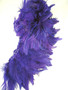 Purple Rooster Hackle Feathers Strung 4-5 Inch per ounce
