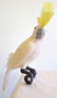 White Cockatoo Artificial Tropical Bird 10 inch B
