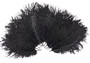 Black Dyed over Natural Mini Ostrich Feathers