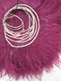 Burgundy Ostrich Fringe 4-5 Inch per FOOT