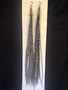 Feather Earrings 9 Inch long Natural Barred Specialty Hackle product view