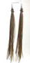 Handmade Feather Earrings  9 Inch Long Natural Mix with Fire Lace Opal Gemstones Item