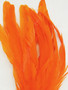 orange coque rooster tail feathers 6-8 inch per ounce