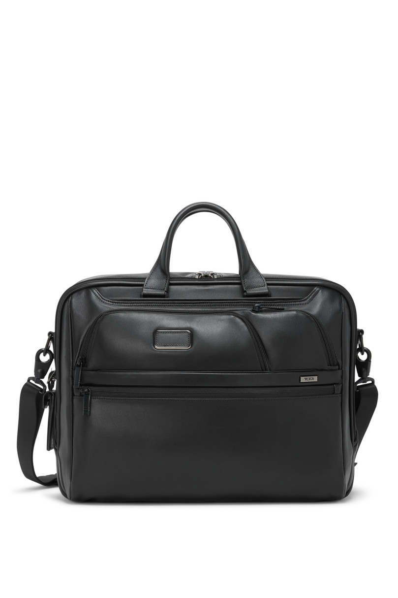 Alpha Large 17" Leather Briefcase