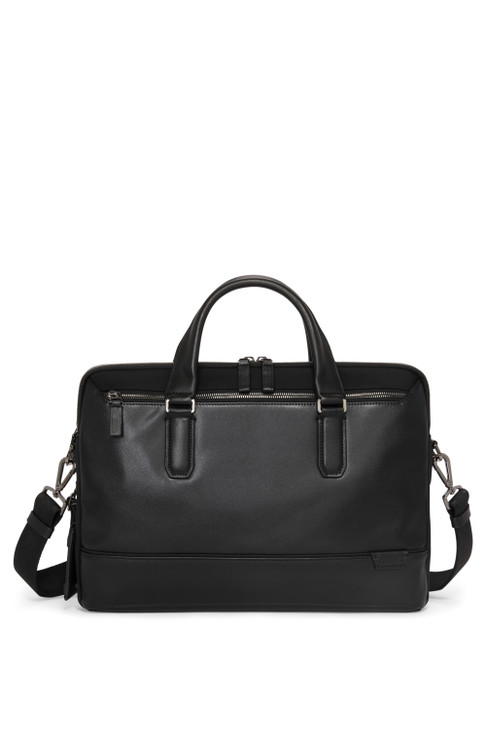 Harrison Sycamore Slim Leather Brief
