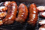 grilled and sliced Polska Kielbasa