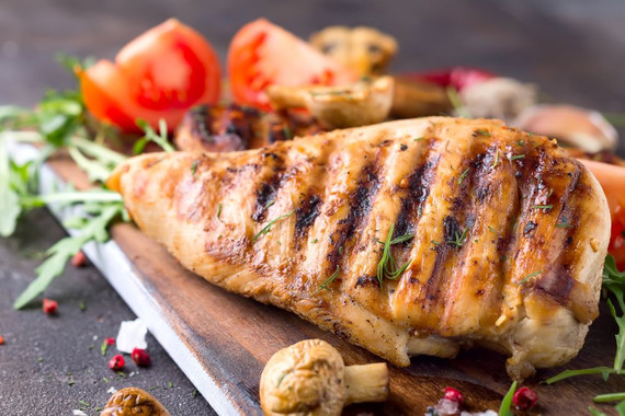 Chicken breast with grill marks