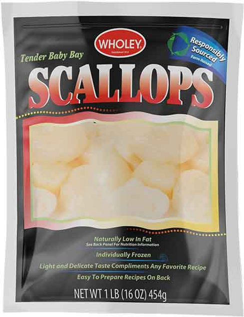 Frozen Bay Scallops (2 lbs.)