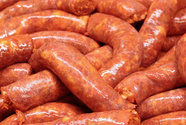 Wholey's own housemade sausage