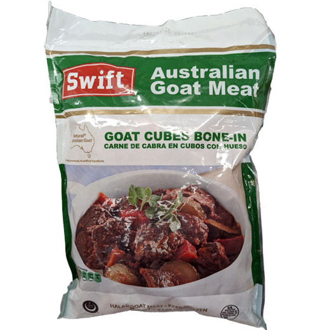 Bone-In Goat Meat Cubes 4.4 Lb. Bone-In Goat Meat Cubes 4.4 Lb.