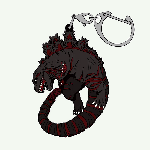 Buy Shin Godzilla 4th Form Tsumamare Rubber Keyring COSPA 2026
