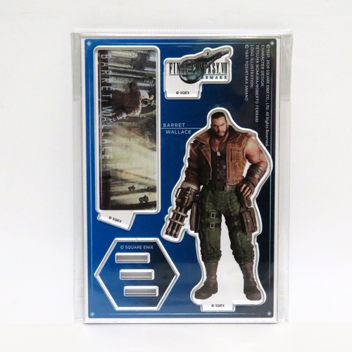 Final Fantasy VII Barret Wallace Remake Acrylic Figure Stand Square Enix 2020