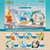 Re-Ment Pokemon Circular Diorama Collection Vol.2 with 6 miniature figures including Mew, Flygon, and Dragonair.