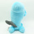 Banpresto Pokemon Meccha Mofugutto Wobbuffet Large 35cm Plush Toy rear view showing signature black tail detail