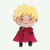 Official Ensky Trigun Stampede Vash the Stampede plush keychain mascot wearing his iconic red coat.