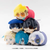Trigun Stargaze Mochikororin Plush Mascot Blind Box set featuring Vash, Wolfwood, Knives, Meryl, Legato, and Livio on a white background.