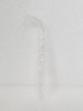Quartz Sick Rubes  glassware with curved mouthpiece on white background.