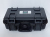 Foreground of Latches and Handle of UltraMega StashBox sitting on base on white background