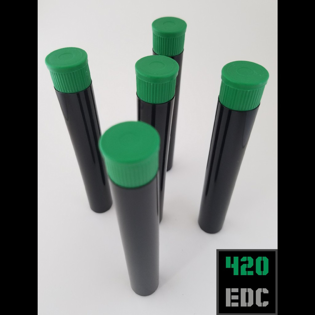 Opaque Black & Green Top Doob Tube