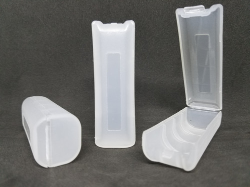 3 Pack of Single 18650 Clear Battery Case