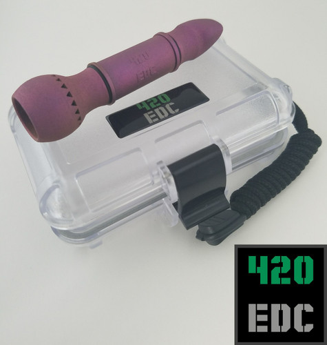 Beadblast Pink Anodized 420EDC TiChillum Beadblast Pink Anodized 420EDC TiChillum