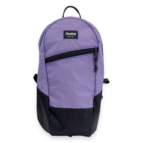 Lavender EcoGrid 10L Flowfold Optimist Mini Backpack on white background.