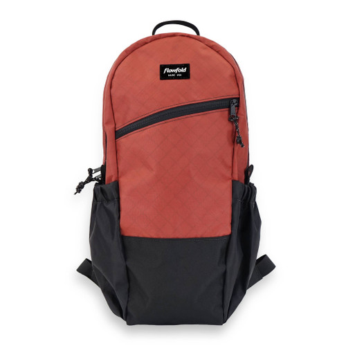 Brick Red Flowfold Large Optimist 18L Backpack on white background