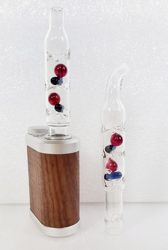 Tinymight 2 on left with Straight Mouthpiece variant deployed with Curved AirPort variant on the right