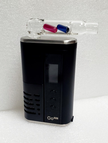 ElGo Glassware for the Arizer Go SRT and ArGo deployed in the Go SRT on white background
