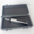 Silver Gradient XMax V3 Pro with Glass Mouthpiece deployed in Stealth Gray Large StashCase