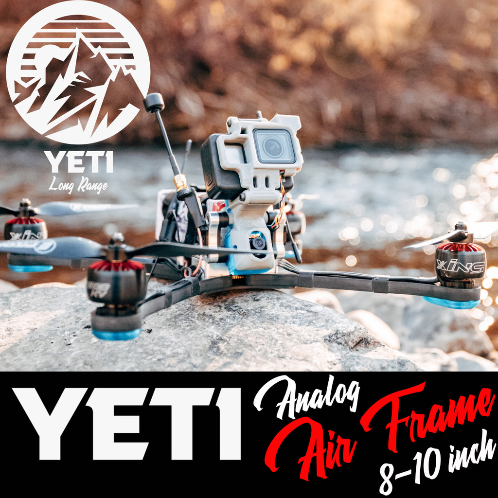 Yeti 8-10 HD Long Range Frame - Rebel Miniquads