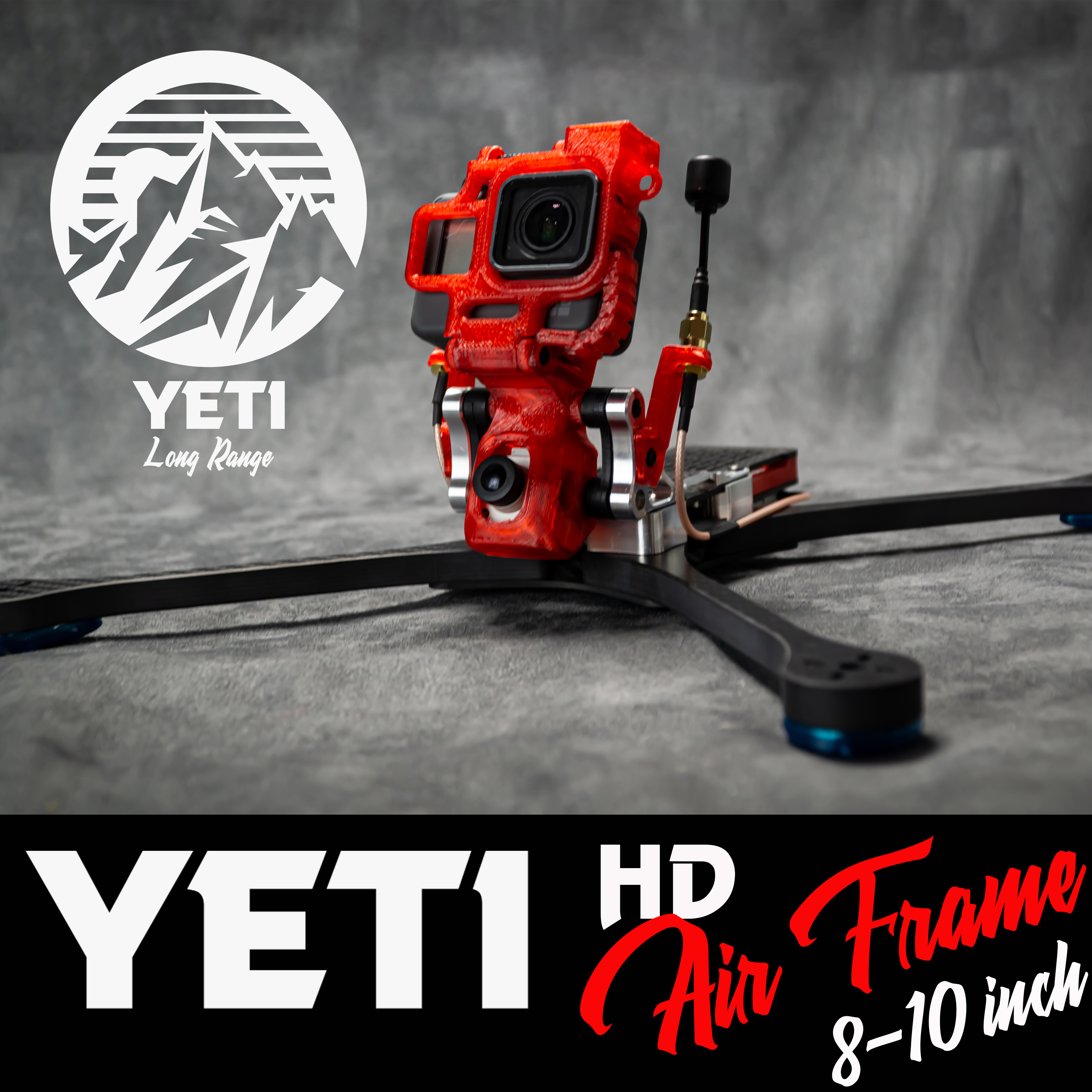 Yeti 8-10 HD Long Range Frame - Rebel Miniquads