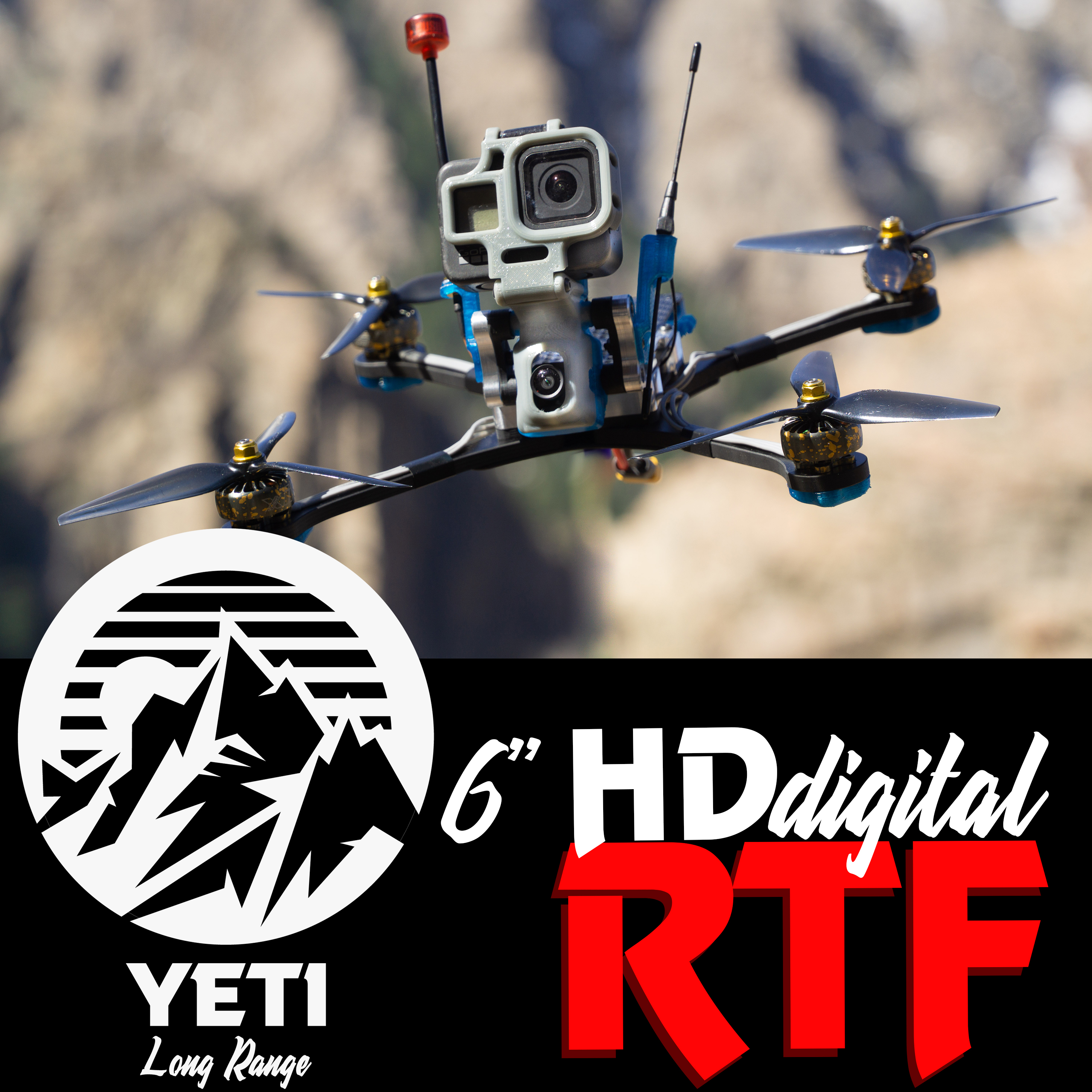 Yeti 8 Analog Ready to Fly - Rebel Miniquads