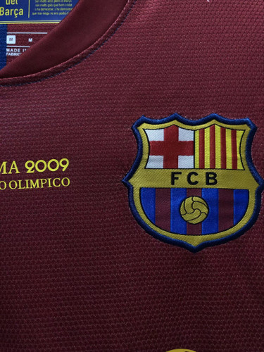 Barcelona 08/09 Men's Home Retro Long Sleeve Shirt UCL Edition