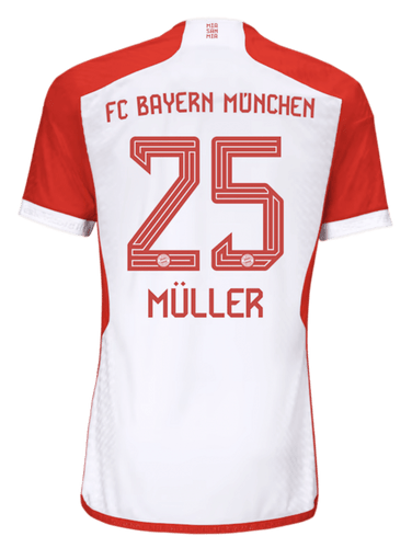 MÜLLER #25 Bayern Munich 23/24 Authentic Men's Home Shirt