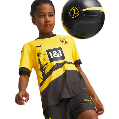 Borussia Dortmund 23/24 Kid's Home Shirt and Shorts