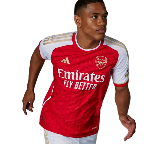 RICE #41 Arsenal 23/24 Authentic Men's Home Shirt - Arsenal Font