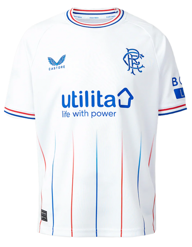 Rangers 23/24 Kid's Away Shirt and Shorts