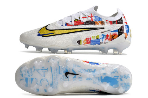 Nike Phantom GX Elite FG Football Boots - White/Multicolor