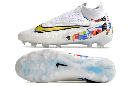 Nike Phantom GX Elite DF FG Football Boots - White/Multicolor
