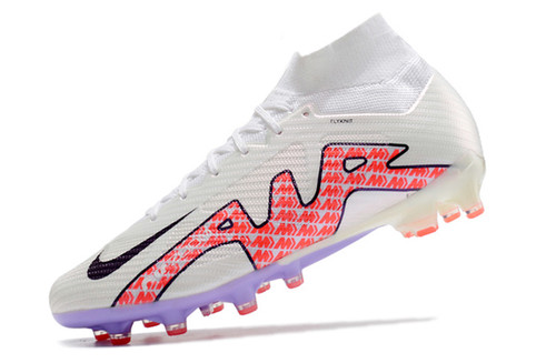 Nike Air Zoom Mercurial Superfly 9 Elite AG Football Boots - White/Purple/Red