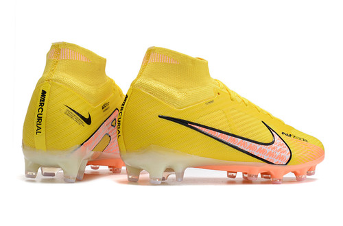 Nike Air Zoom Mercurial Superfly 9 Elite AG Football Boots - Yellow/Peach