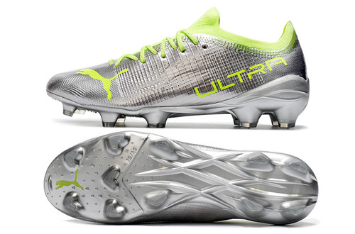Puma Ultra 1.3 FG/AG - Silver/Neon Yellow
