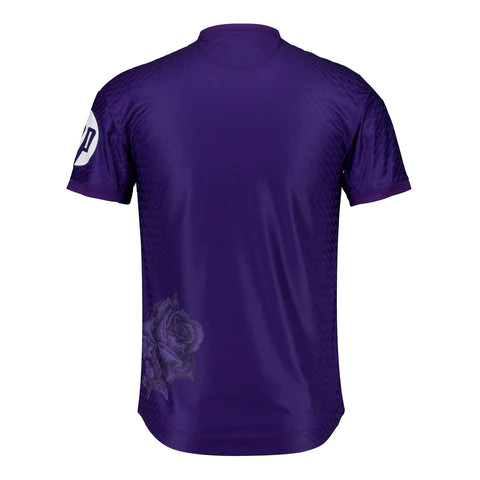 Real Madrid Y-3 23/24 Kid's Fourth Purple Shirt and Shorts