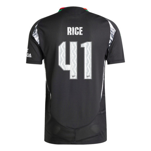 RICE #41 Arsenal 24/25 Authentic Men's Away Shirt - Arsenal Font