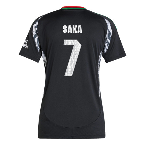 SAKA #7 Arsenal 24/25 Women's Away Shirt - Arsenal Font