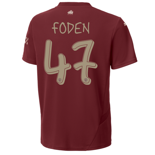 FODEN #47 Manchester City 24/25 Kid's Third Shirt and Shorts - Man City Font