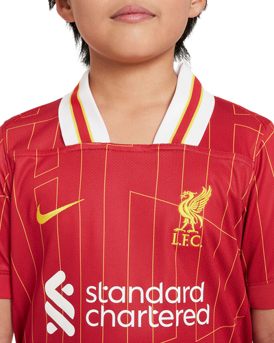 M.SALAH #11 Liverpool 24/25 Kid's Home Shirt and Shorts - PL Font